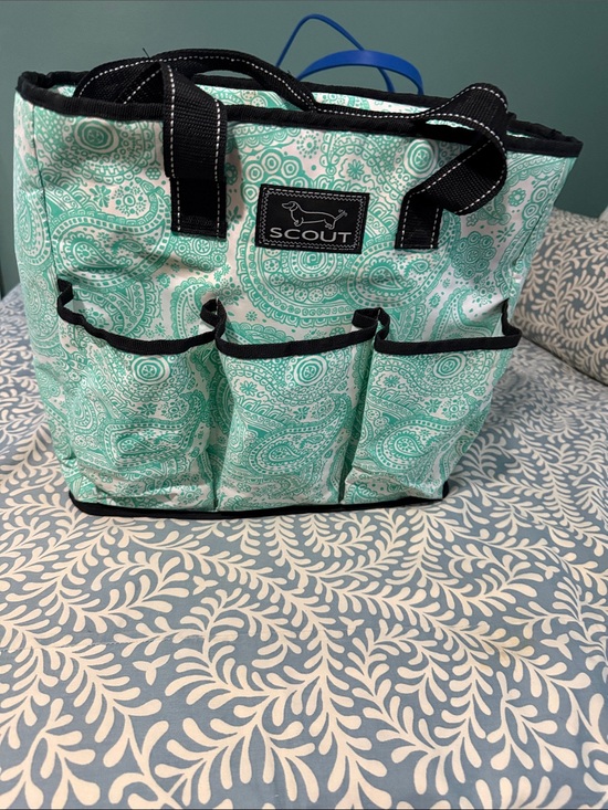 Scout Handbags - Scout Mint Paisley Pocket Organizer Tote